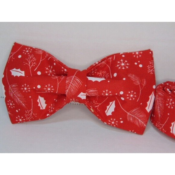 Lionheart glory Christmas Dog Collars, Soft Bowtie Dog Collar, Large Adjustable - Picture 3 of 9